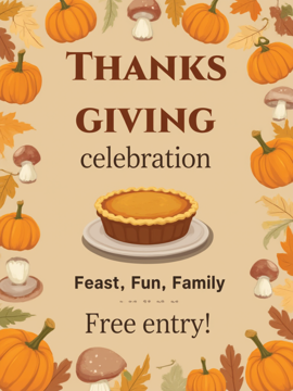 Thanksgiving celebration
